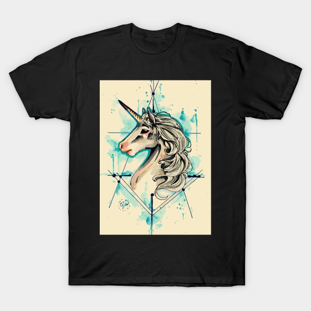 Unicorn Dream Art T-Shirt by Pixel Poetry